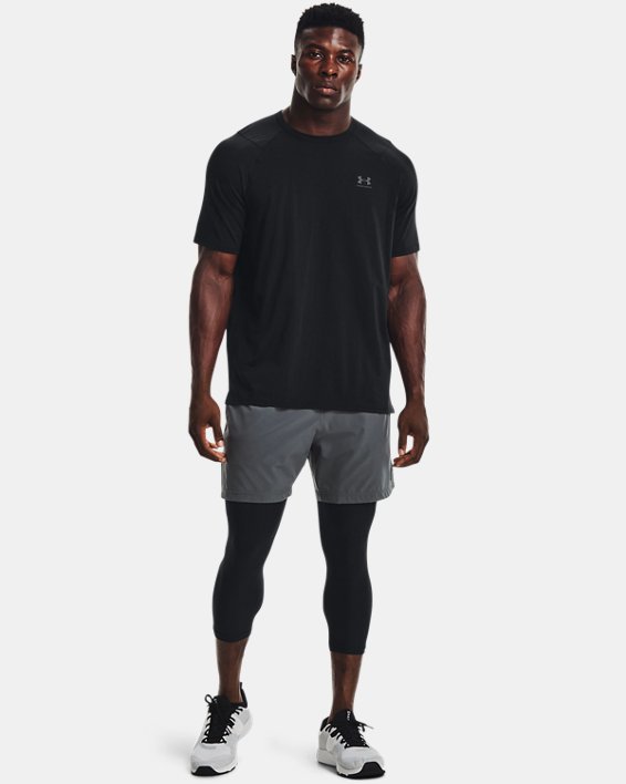 เสื้อแขนสั้น UA Performance Cotton สำหรับผู้ชาย, Black, pdpMainDesktop image number 2